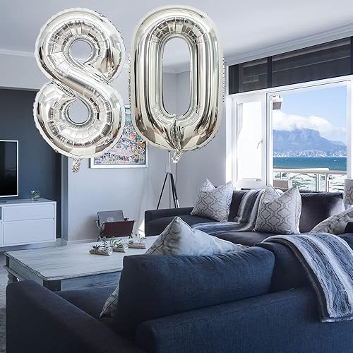 Miniatura 6 de Globos digitales del número 18 de 32 pulgadas, del alfabeto, globos de 18 cumpleaños, globos de helio, globos grandes para suministros de fiesta de