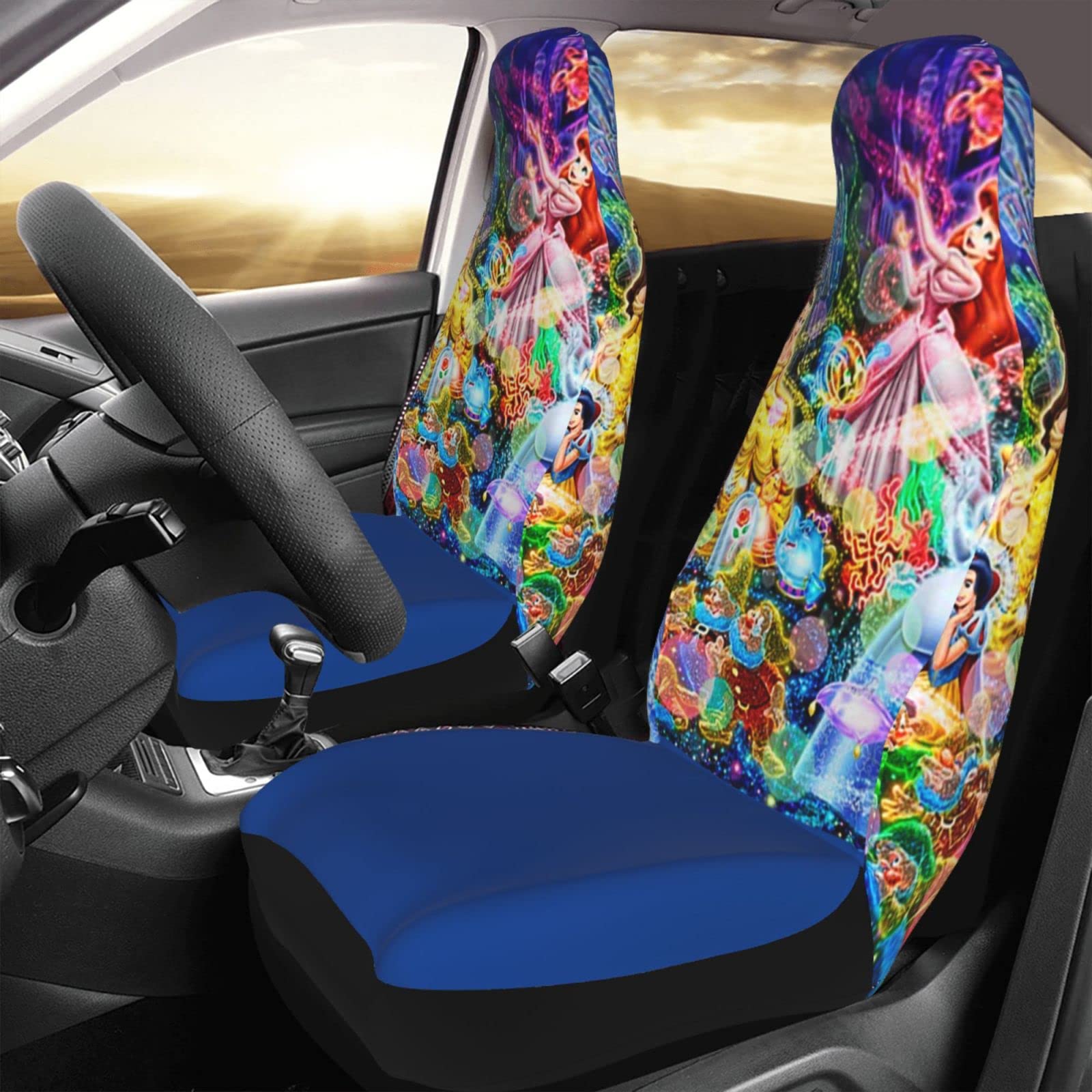 Amazon | ディズニー プリンセス カーシートカバー 軽自動車運転席消臭 