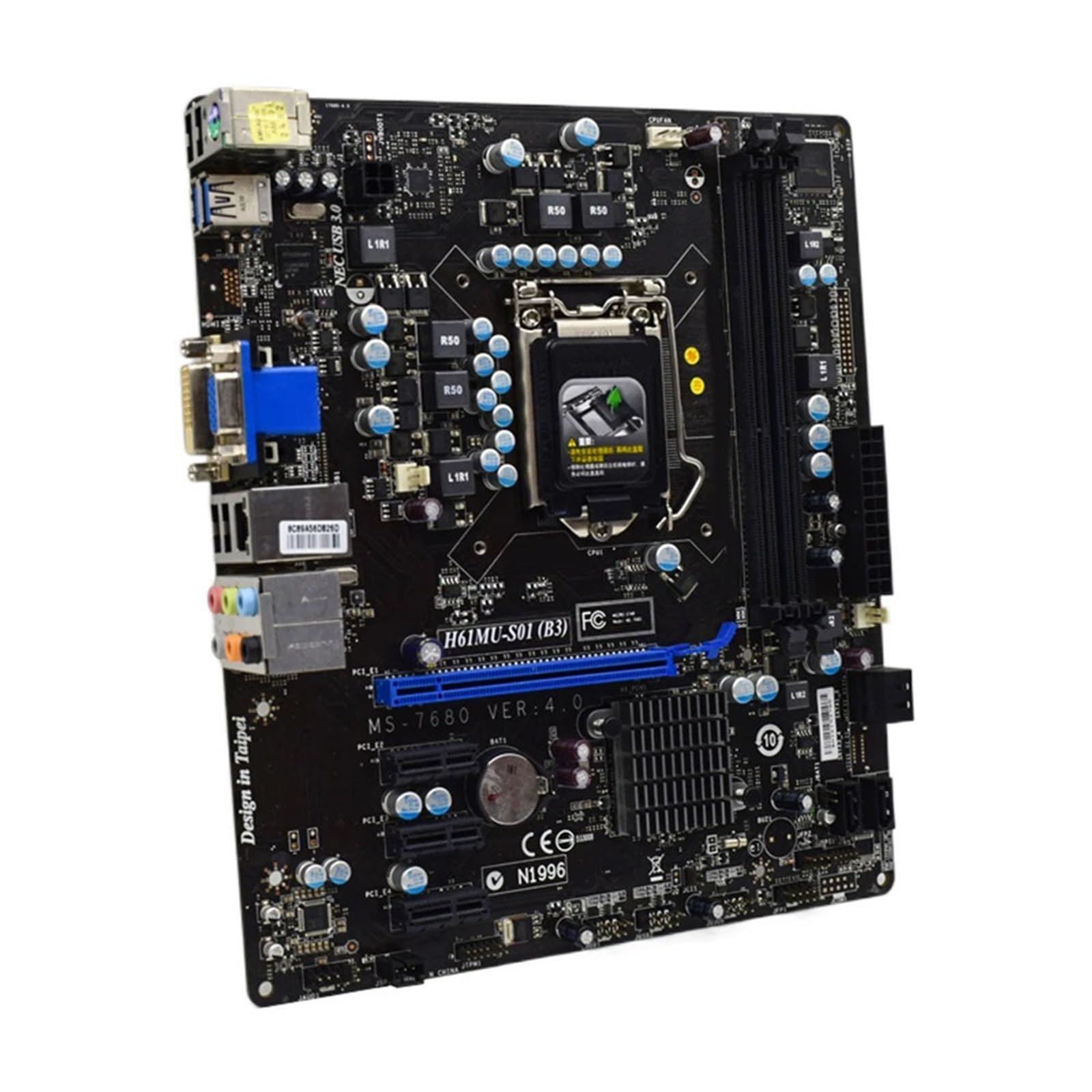 Carte mère Fit for MSI H61MU-S01 B3