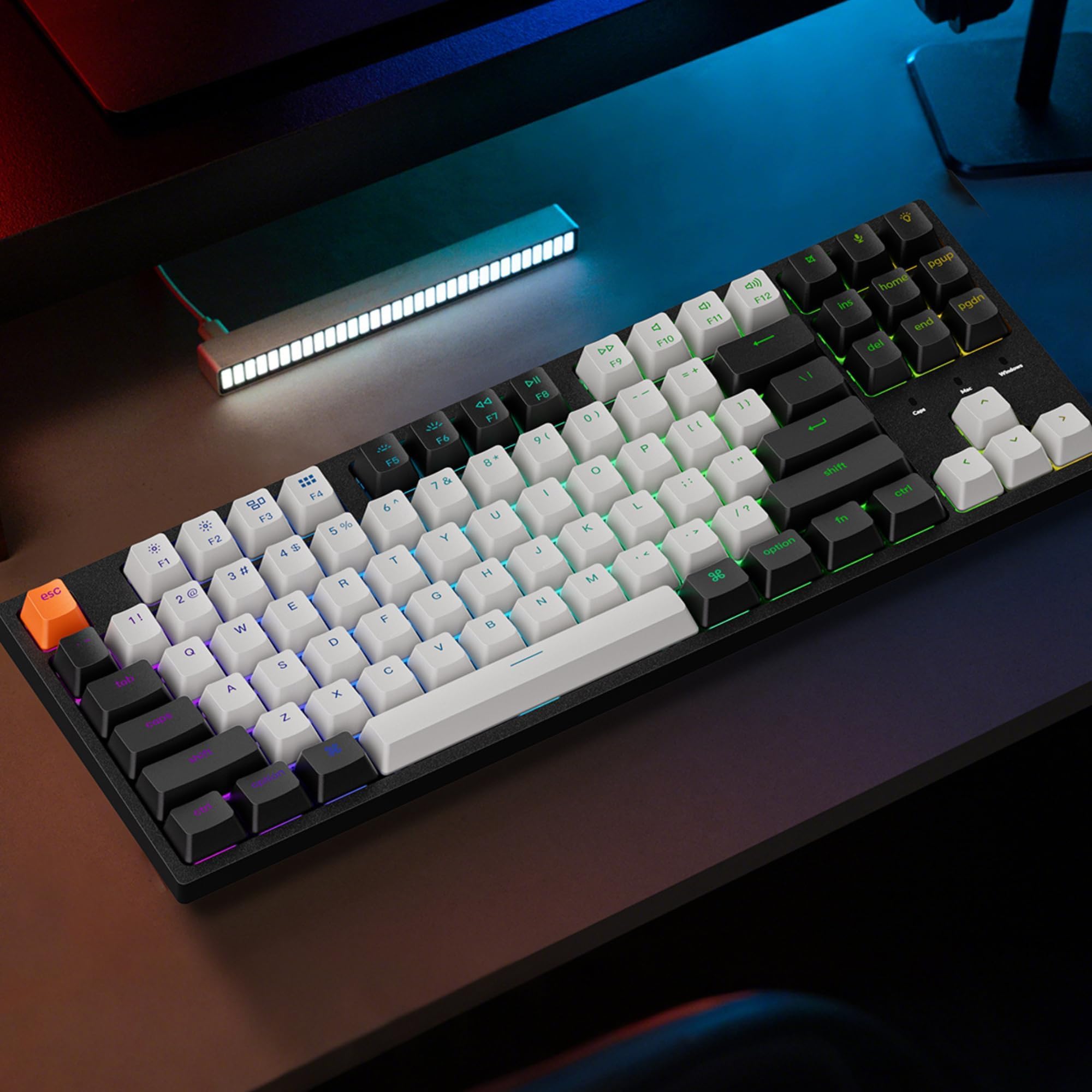 Amazon | Keychron C1 TKL メカニカル有線ゲーミングキーボード – RGB