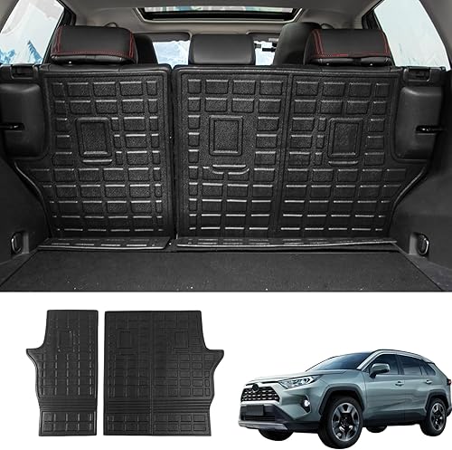 Alfombrilla de carga compatible con Toyota Rav4 2019-2023 2024 Protector de asiento trasero, forro de carga para todo tipo de clima, alfombrilla de