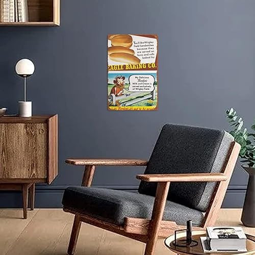 Miniatura 5 de 1947 Bordens Dairy Wrigley Field - Póster de arte de pared para decoración de pared perfecta para bares, clubes, cuevas de hombre, salas de estar,