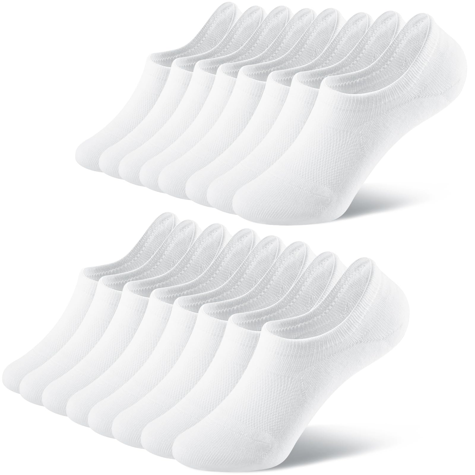 fitfets Sneaker Socken Herren & Damen Füßlinge 8 Paar No Show Unsichtbare Kurz SneakerSocken Unisex Set Gr. 35-50 Socken Baumwolle