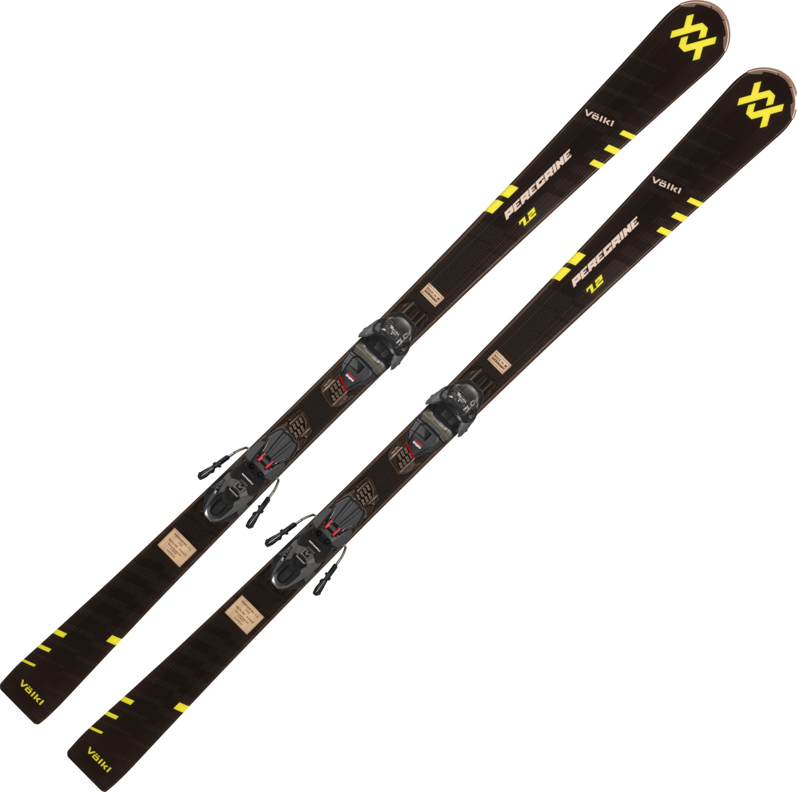 Volkl Peregrine 7.2 BLK/YEL+FDT TP10 Black - 165