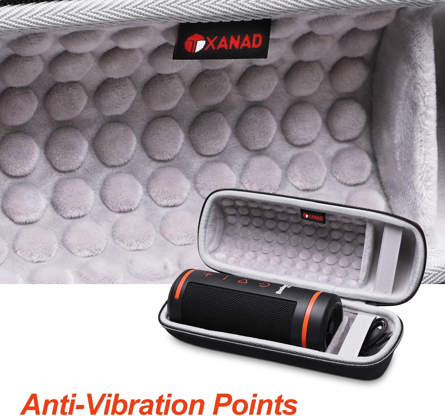 XANAD Travel Case for Bushnell Wingman GPS Portable Wireless Bluetooth Speaker - Carrying Organizer Storage Bag