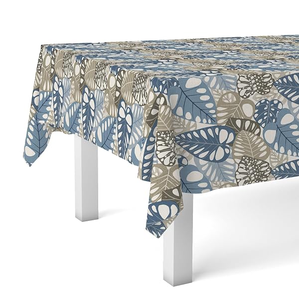 Martina Home TOVAGLIA IN TELA CERATA BORDATA 300X140 BLU
