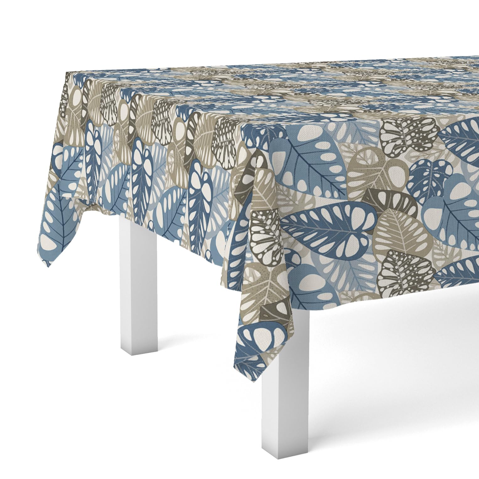 Martina Home Oilcloth Tablecloth Filo Blue 140 Round
