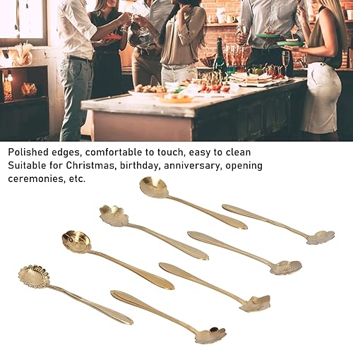 Miniatura 2 de Cuchara de café, cuchara de café de acero inoxidable, cuchara de mantequilla de maní de mango largo, cuchara de postre para helado, cuchara de té,