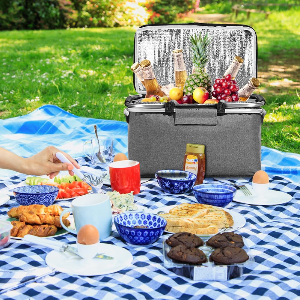 Panier de Courses Pliable:Panier de Courses Isotherme Pliable