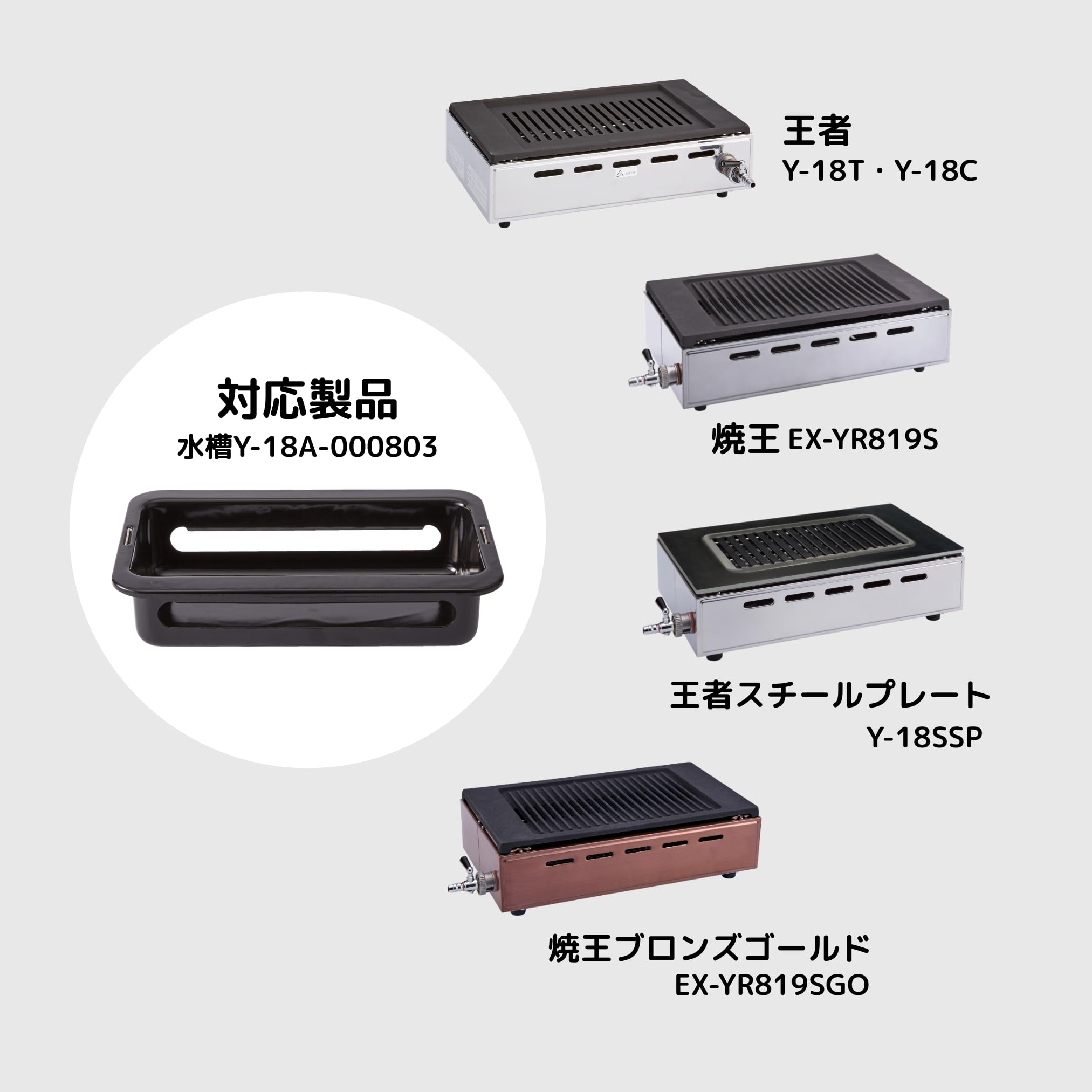 Amazon.co.jp: 山岡金属工業株式会社 ガス焼肉器専用 「水槽」Y-18A