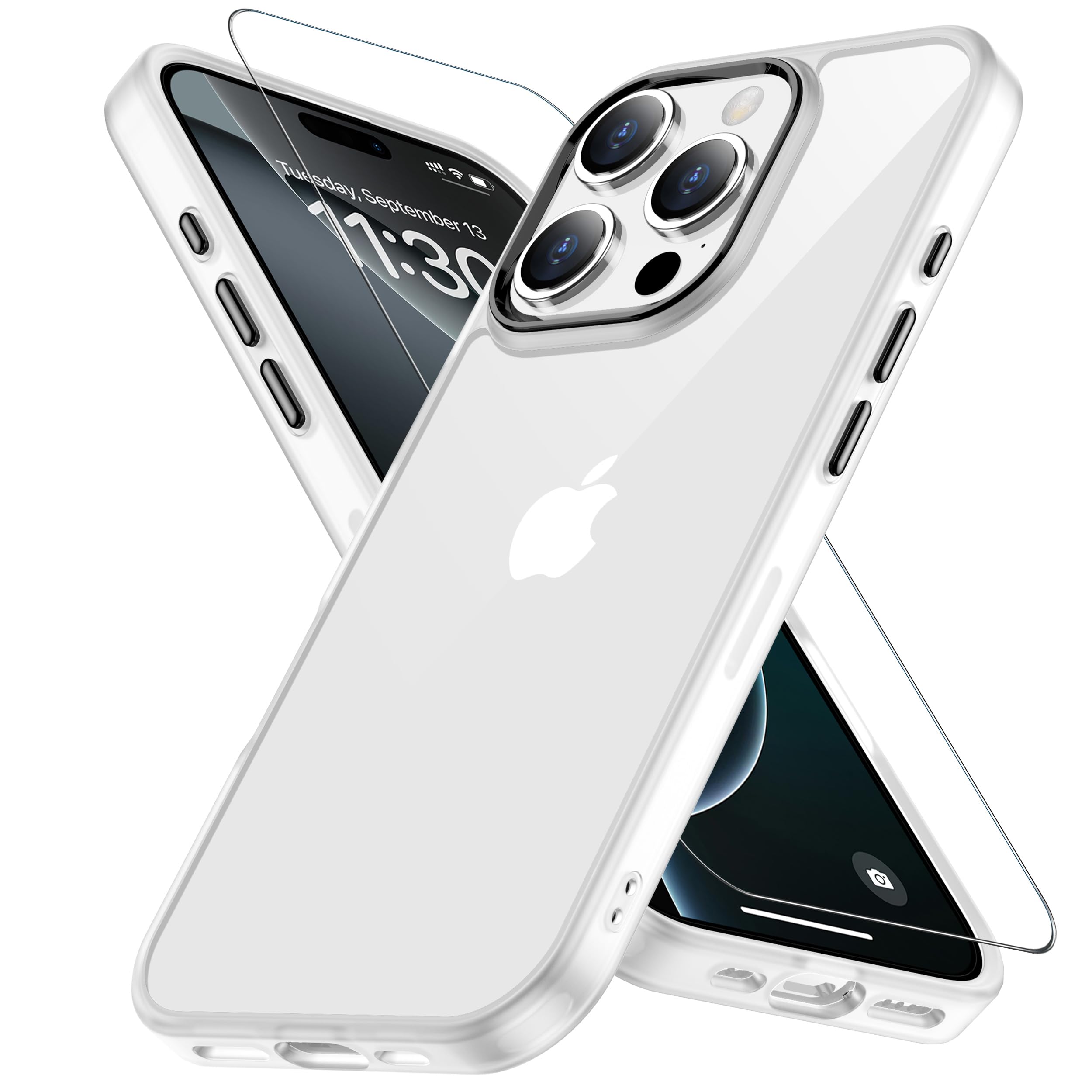 Amazon.co.jp: iPhone 16 Pro ケース ホワイト レンズ·ガラス