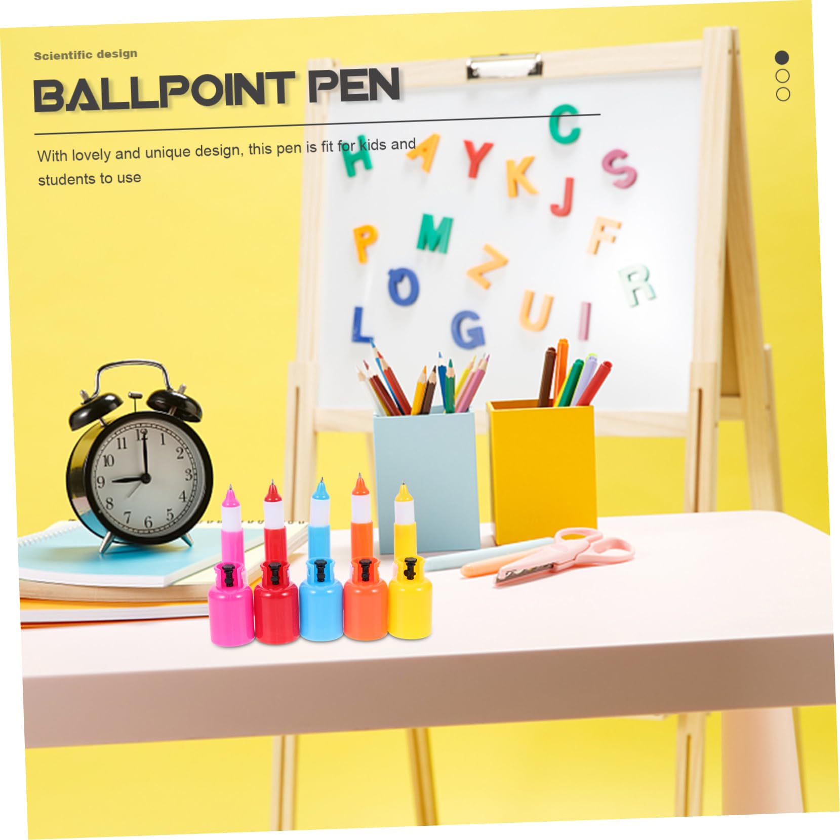 VILLCASE 4 Set Penna A Sfera Per Serbatoio Di Gas Punto Evidenziatori Gel Prodotto Gadget Multi Agitarsi Penne A Sfera Portatili Comode Mini Penne Comode Penne A Sfera Plastica 18 Pezzi * 4