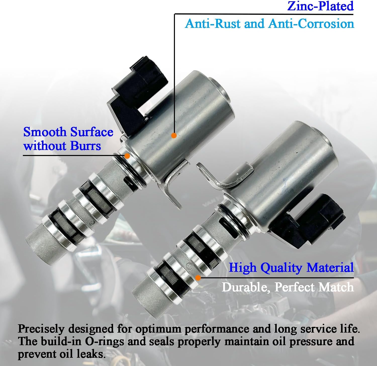 Engine Variable Valve Timing Solenoid VVT Intake Exhaust Camshaft Position Actuator for Nissan Altima 07-14, Murano 09-15, Pathfinder 2013, Maxima 09-14, Infiniti QX60 JX35 3.5L, 23796AU000 23796JA10B