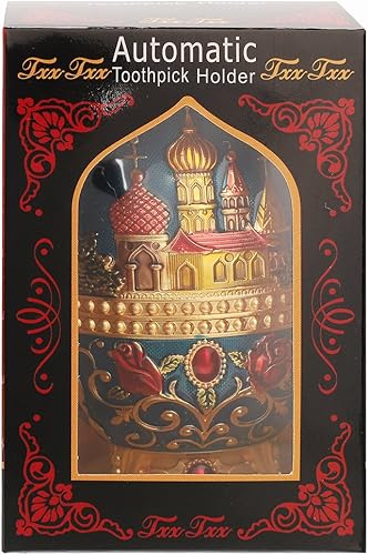 Miniatura 6 de LAUYOO Portapalillos de dientes portátil retráctil con abrebotellas automático, dispensador de palillos de dientes retro emergente automático,