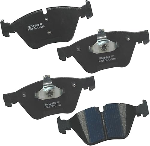 Vista 266 de Bendix Premium SBM8 - Pastillas de freno semimetálicas Premium para modelos seleccionados Buick Special, Camaro, Corvette, Phaeton, Olds F85, Vista