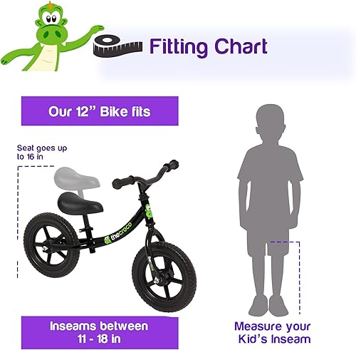 Miniatura 2 de La bicicleta de equilibrio original Croco ultraligera y resistente. 3 modelos para niños de 2, 3, 4 y 5 años. Características inmejorables.