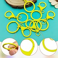 Vista 32 de 30Pcs Lobster Claw Clasps Keychain for Jewelry Making,Metal Lobster Clasp Swivel Trigger Clips with Jump Rings Flat Split Keychain Ring for DIY