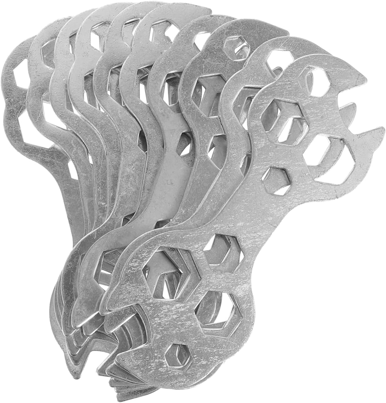 SUPVOX 10pcs Bike Replacement Parts Bicycle Kit Bike Tool Road Wrench Multi-hole Wrench