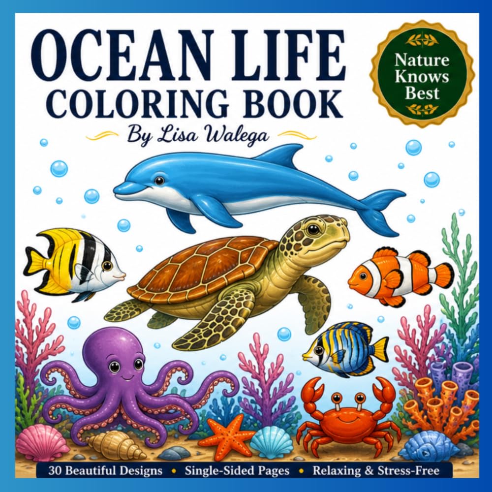 Ocean Life Coloring Book