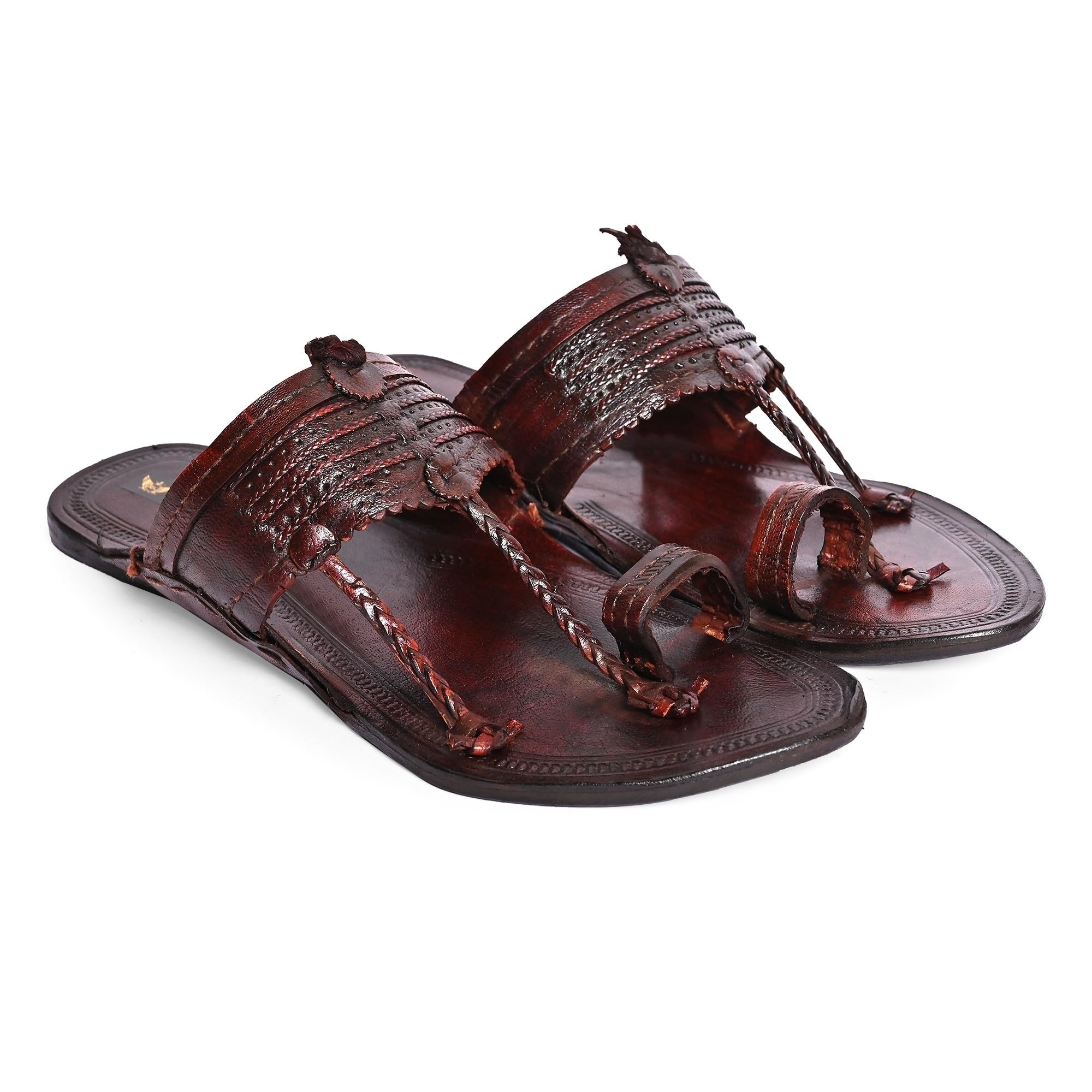 Royal KhwaabKolhapuri Chappal for Men|Kolhapuri Slippers for Men|Kolhapuri Shoes for Men|Leather Slippers for Men|Wedding Slippers for Men-B1