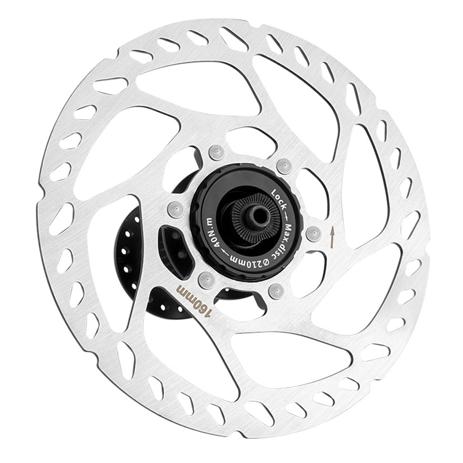 Biciclette Centerlock Disco Freno Rotore 140mm 160mm 180mm 203mm Mountain Bike Metal Center Lock Biciclette Freni Rotore Bici Disco Freno Rotore