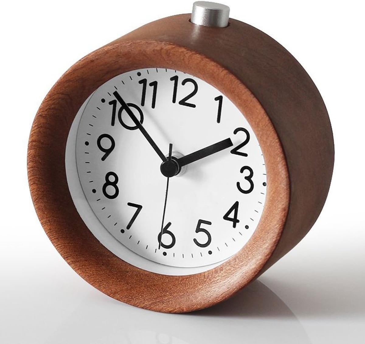 Small Battery Operated Analog Travel Alarm Clock