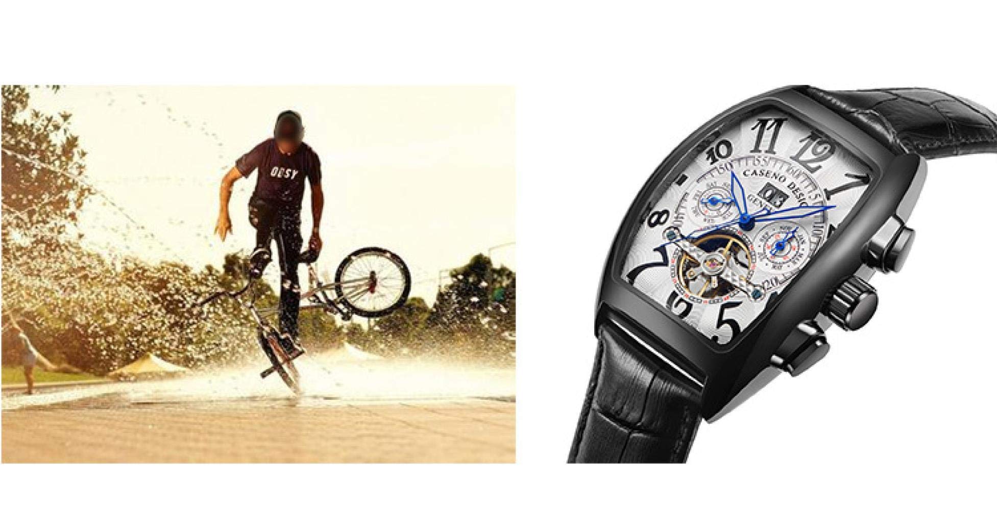Ourui Armbanduhren,Tonneau-Förmige Mechanische Tourbillon-Herrenuhr