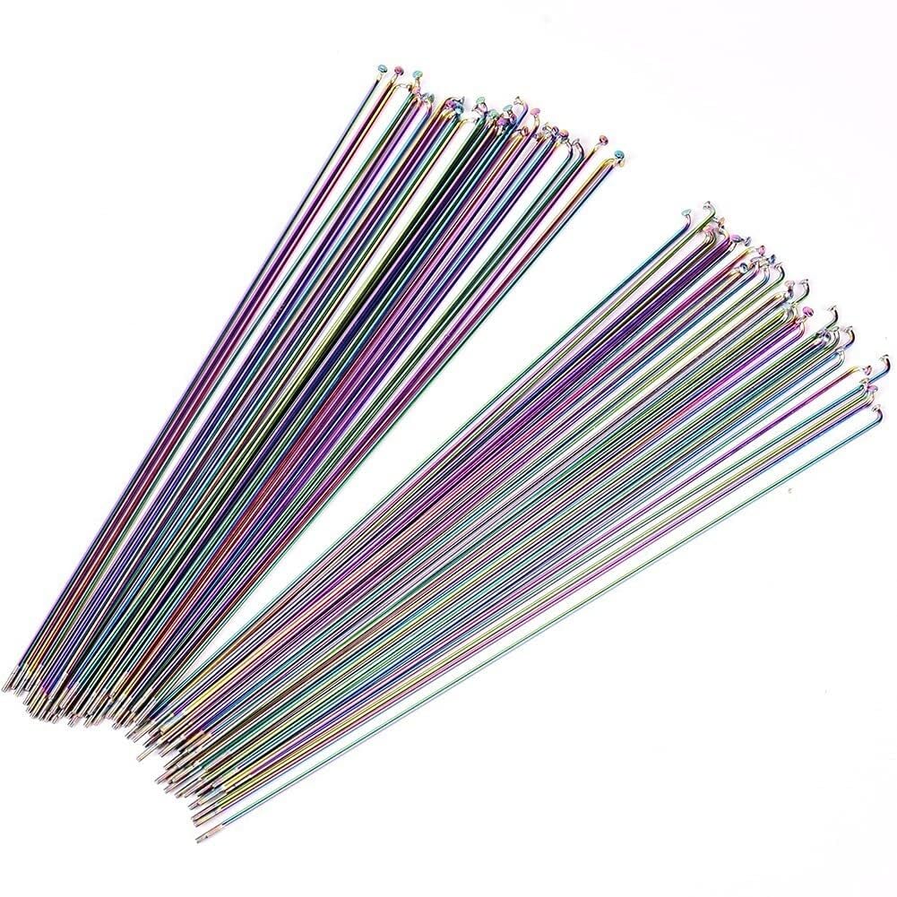Raggi Bicicletta Raggi 36 Pezzi for Bicicletta in Acciaio Inossidabile 257-293mm 14G MTB Mountain Bike Raggio Componenti for Biciclette Parti di Ruote for Ciclismo