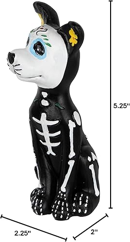 Miniatura 9 de Northlight Figura decorativa de perro con esqueleto del Día de los Muertos de 5 pulgadas