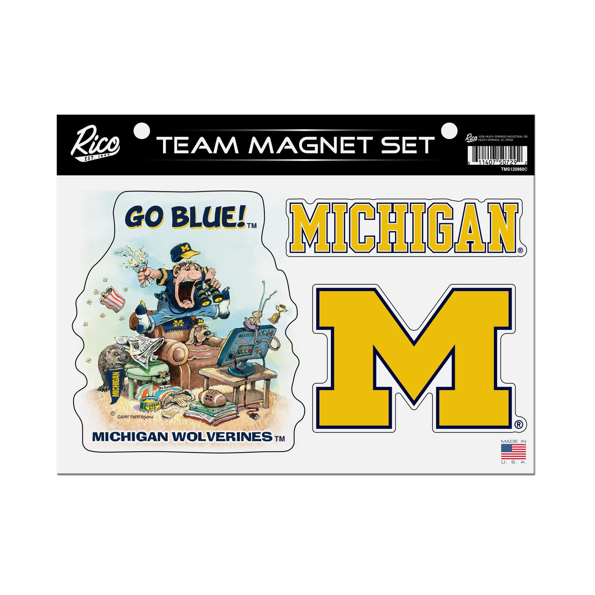 Magnets Michigan Wolverines NCAA pour décorer votre cuisine et votre bureau