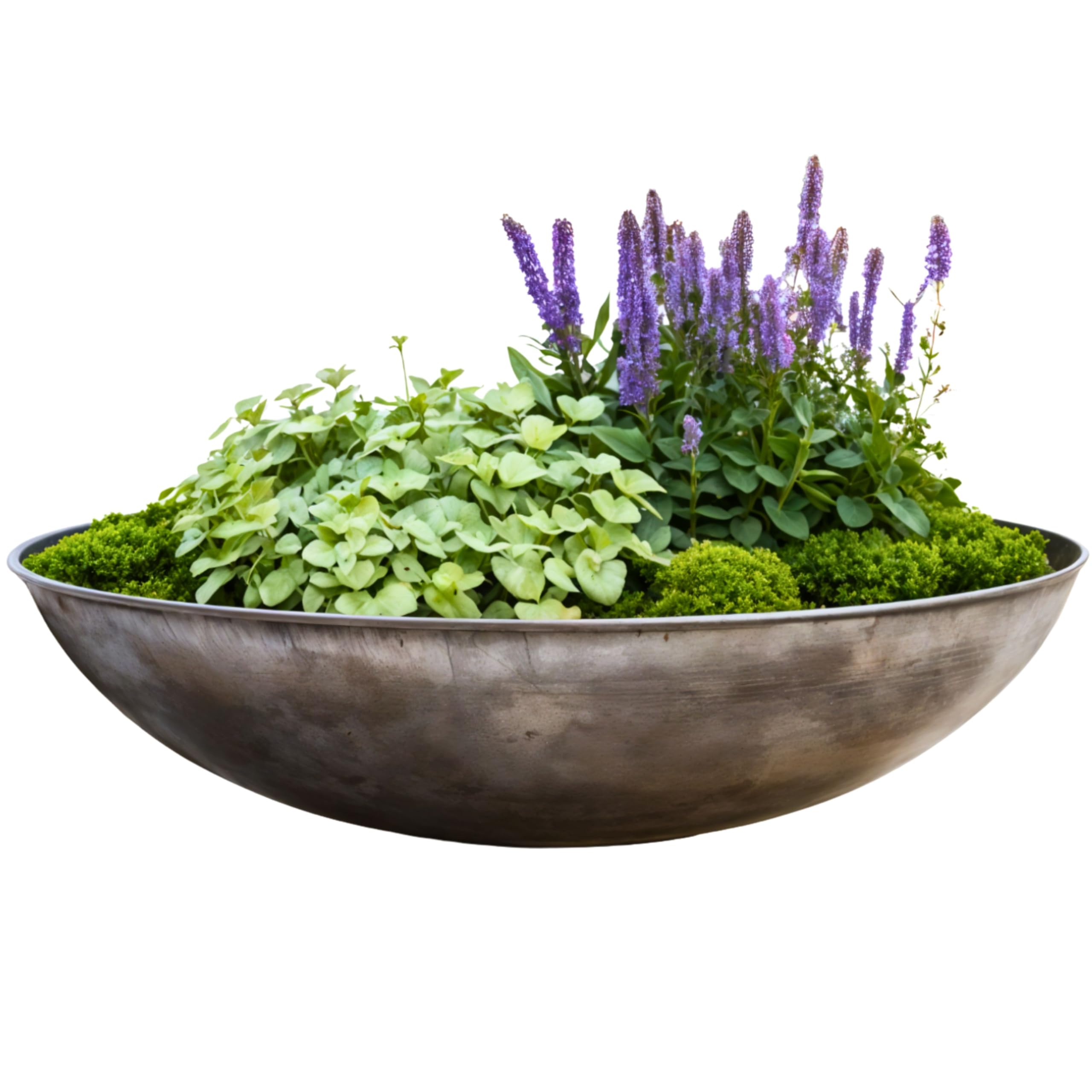 Rostikal Corten Steel Planter Vintage – Ø 53 cm – Handmade Metal Planter – Without Rust, Develops Patina – Durable & Weatherproof – Garden Decoration for Garden, Balcony, Terrace