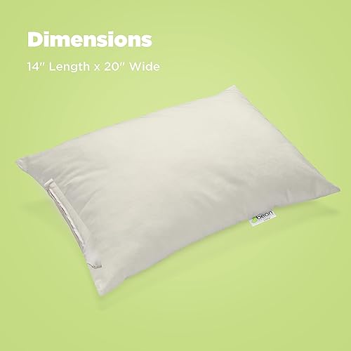 Miniatura 3 de Bean Products Almohada de trigo sarraceno  14 x 20 pulgadas  Tamaño japonés  Algodón orgánico, vegano, calidad premium  Hecho en Estados Unidos para