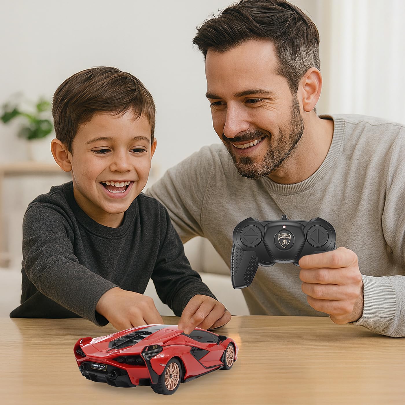 JAMARA 403126 - Lamborghini Sián FKP 37 1:24 Rosso 2,4GHz - velocità 7 Km/h