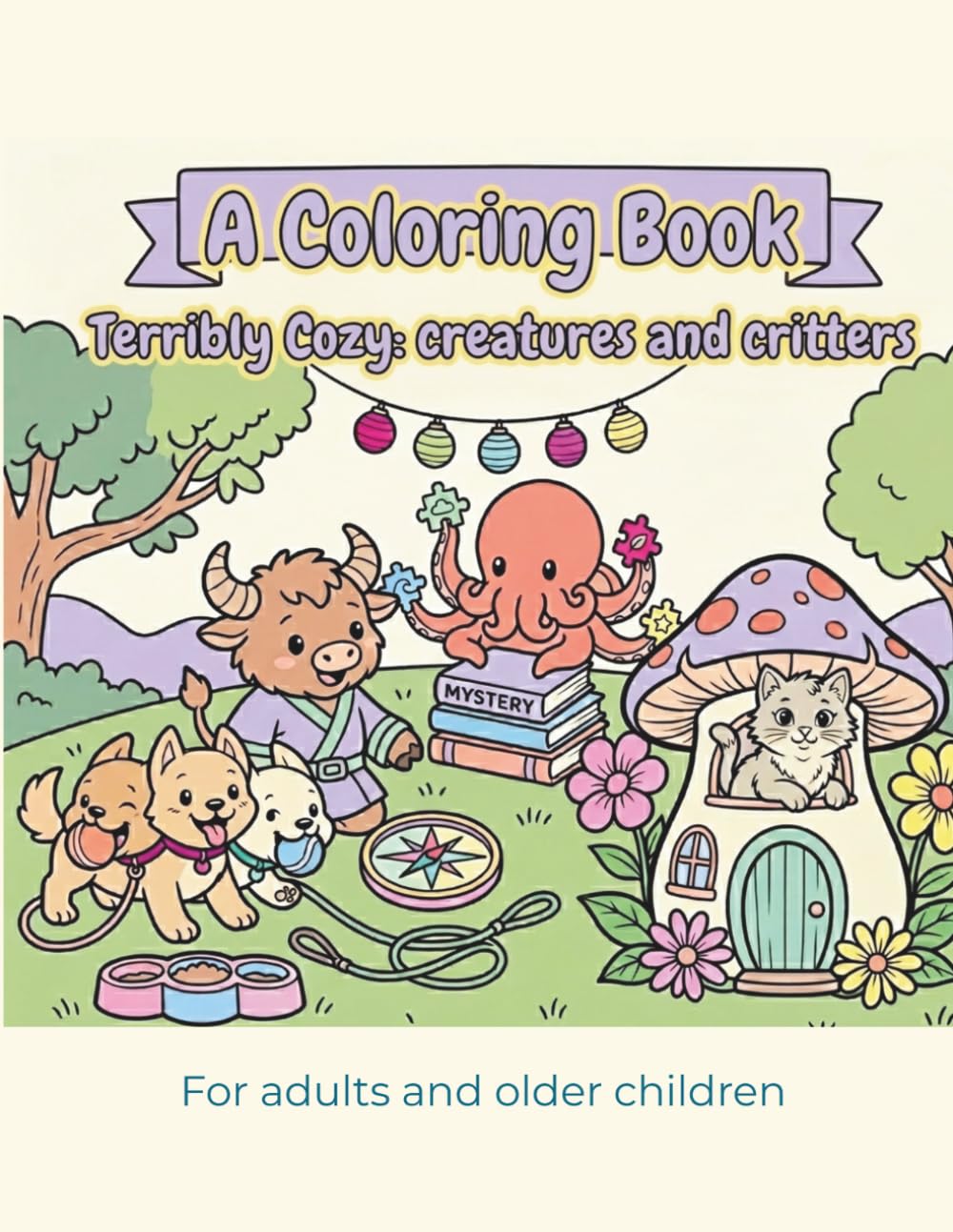 A Colouring Book: Terribly cozy creatures and critters