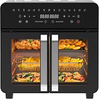 iceagle 23L Olajmentes Légfrissítő Kettős Zóna Francia Ajtó 2200W 15 Program 1