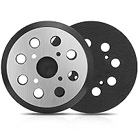 Vista 14 de Almohadillas de lijadora de repuesto de gancho y bucle de 5" y 8 agujeros compatibles con lijadora orbital aleatoria Ryobi PCL406 RS240 RS280