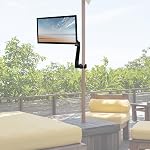 VIVO Universal Full Motion Pneumatic Pole Mount Arm for 17 to 32 inch Monitor Screens, 75mm and 100mm VESA Plate, Black, MOUNT-POLE05O
