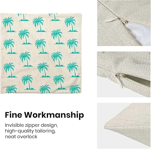 Miniatura 6 de BETGINY Fundas de almohada de flores de primavera de 18 x 18 pulgadas almohadas decorativas florales azules y amarillas para sofá fundas de cojín