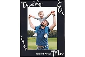 Daddy and Me Picture Frame for Photo, Fathers Day Gifts for Dad...
