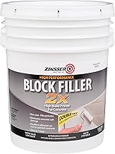 Zinsser 293248 Block Filler 2X High Build Primer for Concrete, 5 Gallon, White