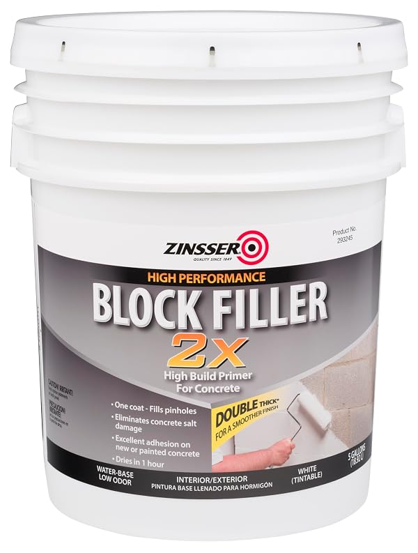 Zinsser Block Filler Masonry Primer, White by Zinsser - Used condition - US$107.34