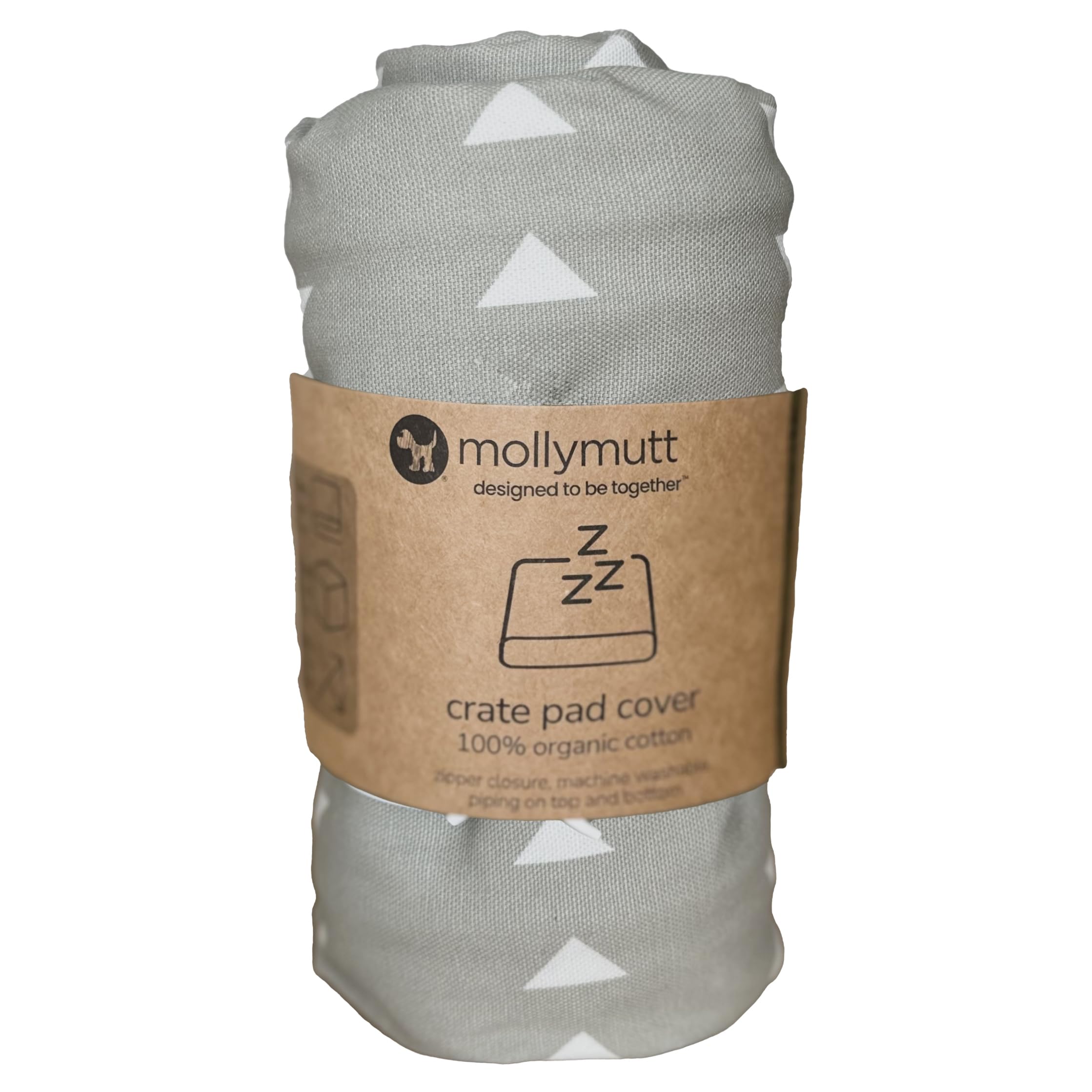 Molly Mutt Dog Crate Pad Cover, 100% Cotton Canvas Mat for Dog or Puppy Crate Bed, Durable, Washable, and Free of Harmful Chemicals, Pre-Shrunk, 42"