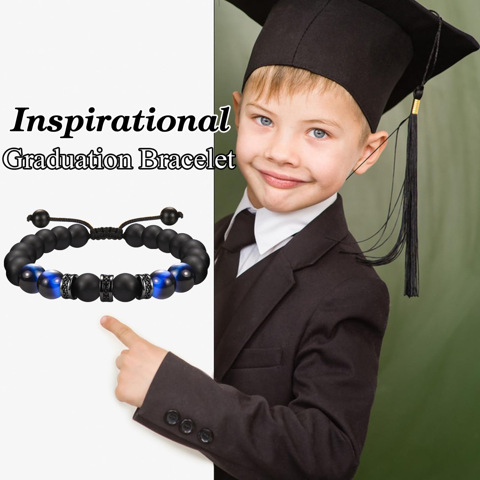 2026 Graduation Gifts for Him Boys Men High School/ Kindergarten/ Preschool/ 5th 6th 8th Grade/ College/ Master Degree/ Middle School Graduation Gifts Bracelet for Son Grandson Nephew Boyfriend Friend