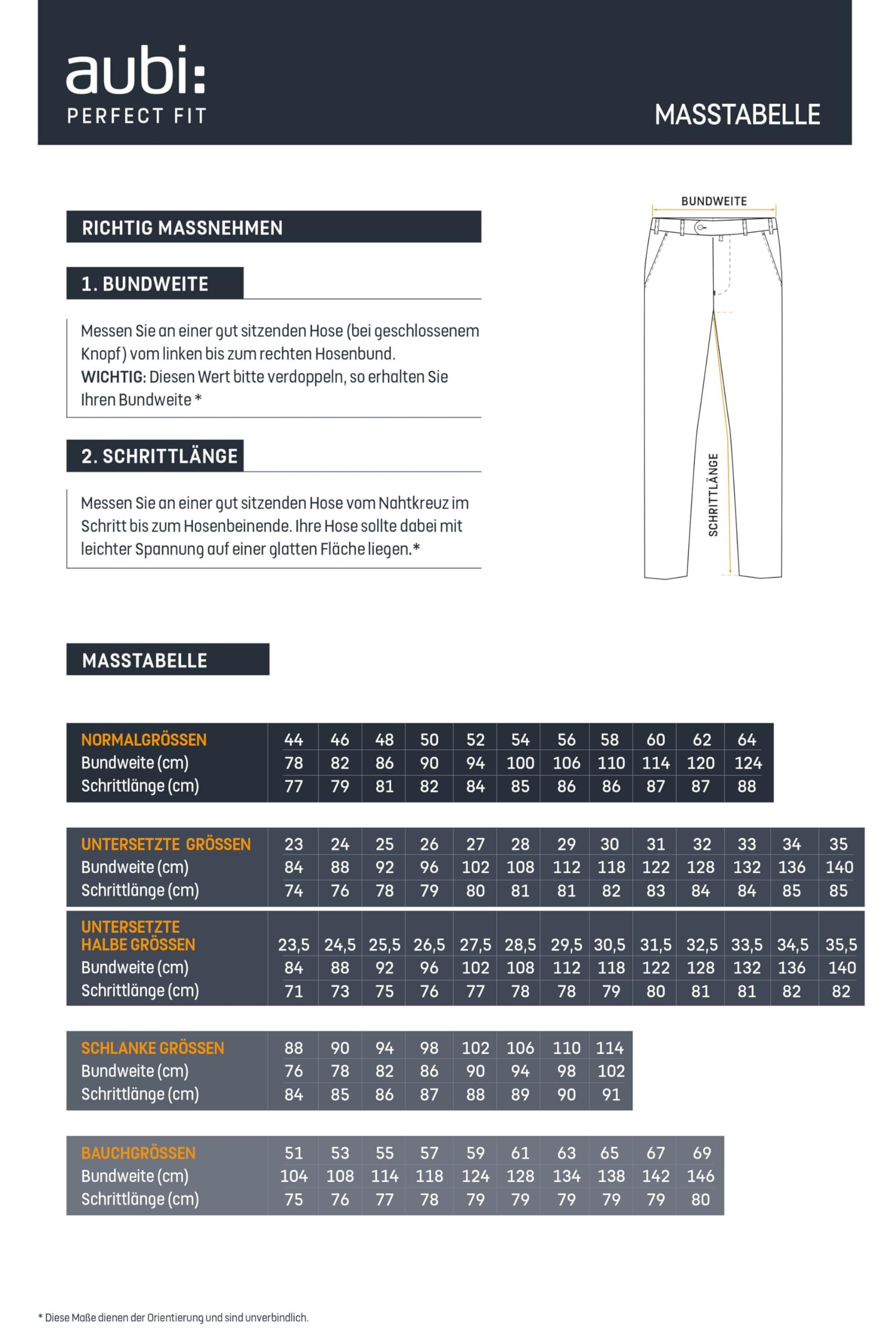 aubi: Herren Sommer Hose Baumwollhose Print High Flex Modell 577