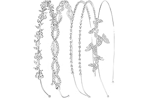 Shimmering Silver Rhinestone Headband – The Perfect Accessory for Flower Girls and Brides