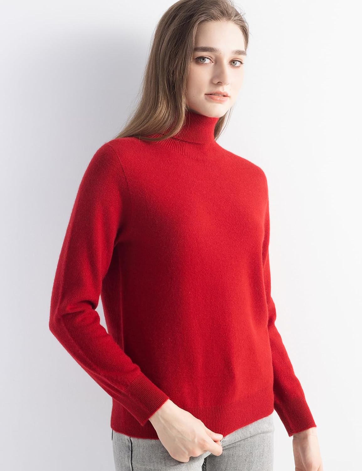 Chanyarn Women's 100% Pure Cashmere Sweater Turtleneck Long Sleeve Warm Soft 2025 Fall Winter Knit Pullover - Image 3