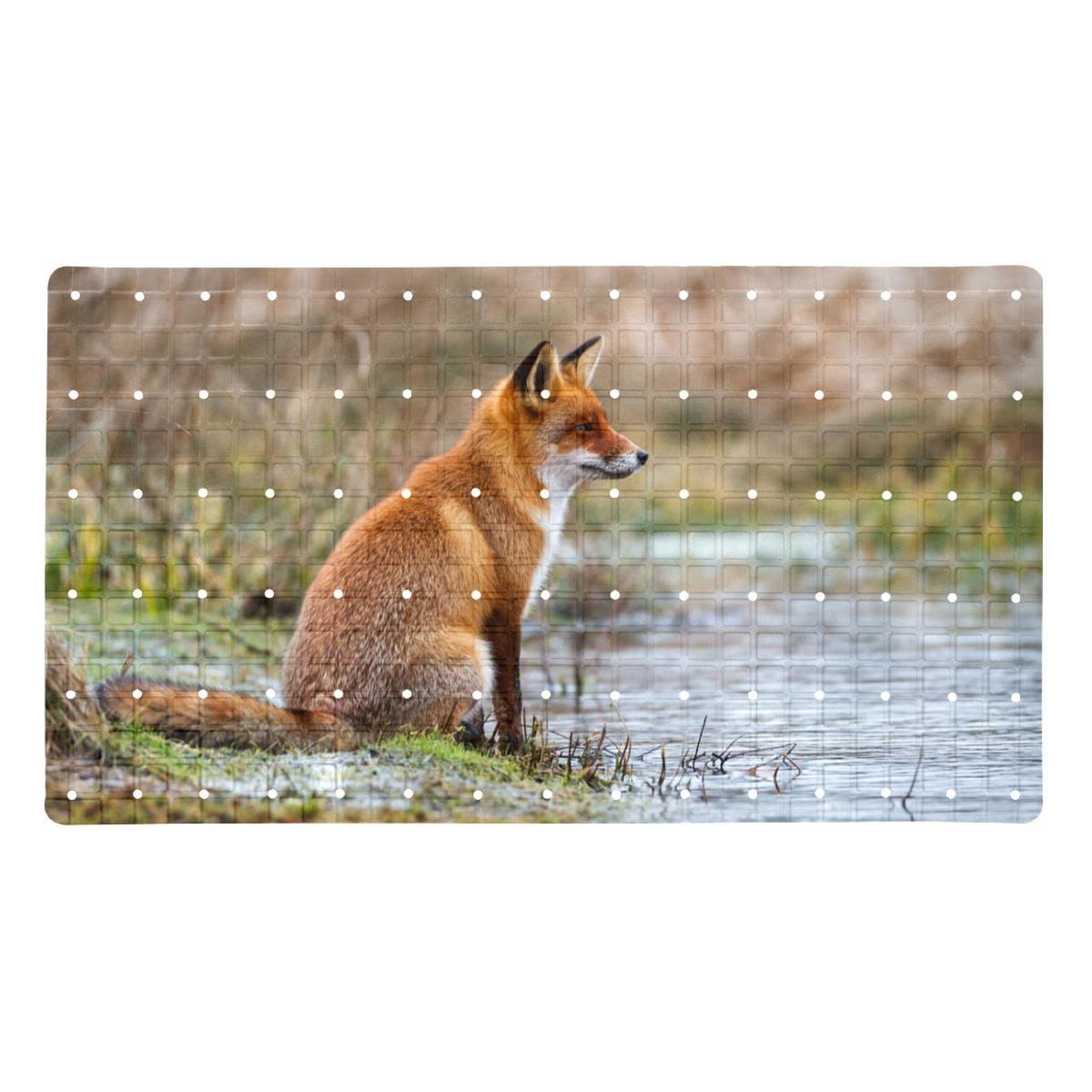 Alfombrilla de baño de zorro para hacer divertida la ducha de los niños