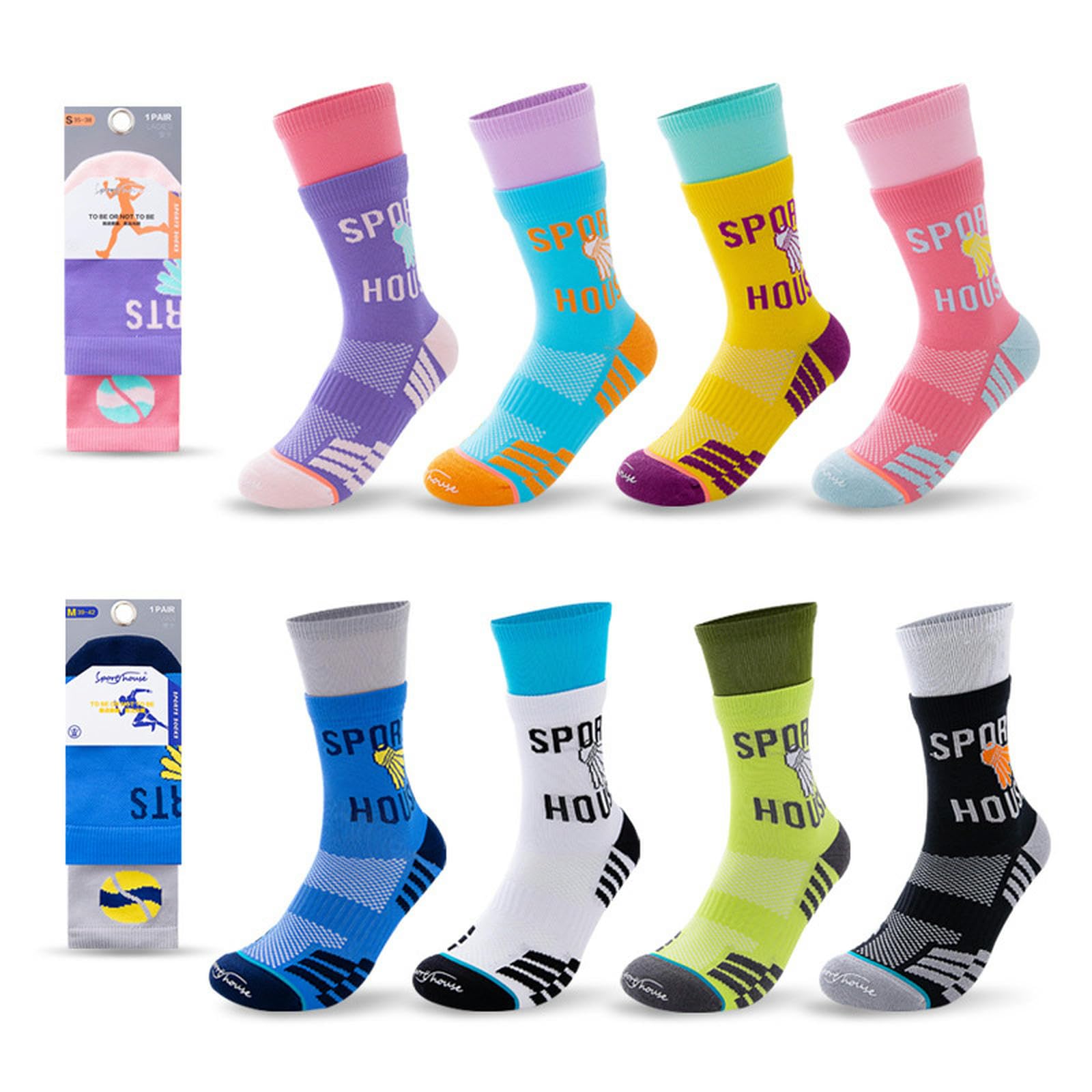 Skarpety męskie i damskie antypoślizgowe skarpety do badmintona skarpetki do badmintona Bottom Dezodorant Outdoor Sports Socks męskie i damskie prezenty-kobiece Tiansan