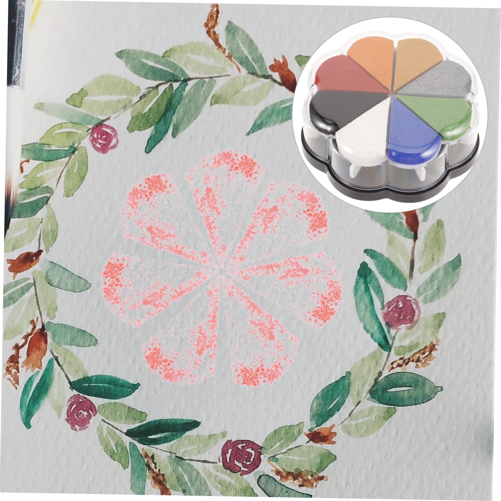 TEHAUX 3piezas Tinta Colorida Para Scrapbook Almohadilla De Tinta Washable De Para Manualidades y Pintura Para y Proyectos Creativos