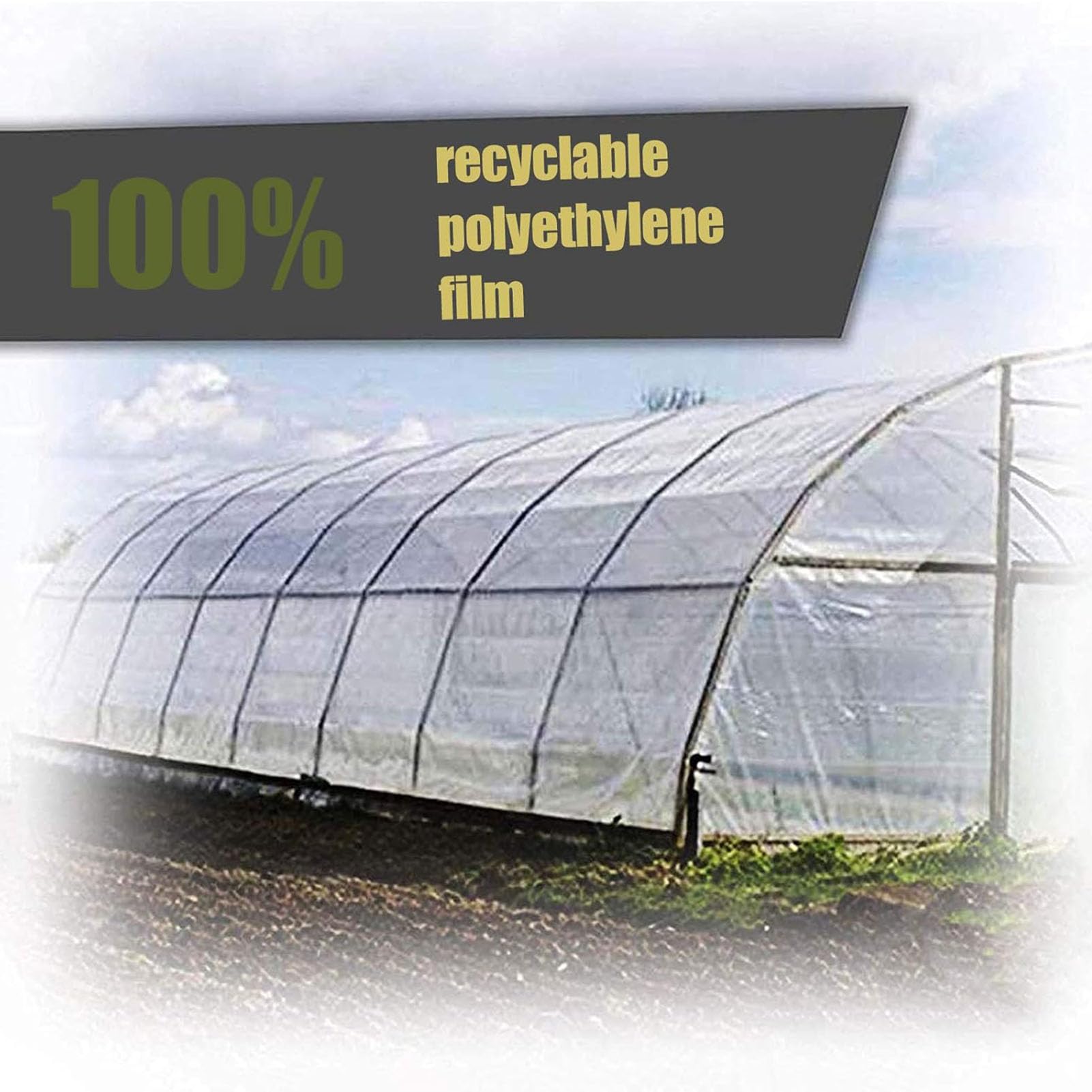 Cubierta impermeable del PVC de la lona 2.5x7m de la lona de servicio pesado con las aristas para el barco del coche que acampan la leña Woodpile Garden Plant Protection a prueba de viento a prueba de